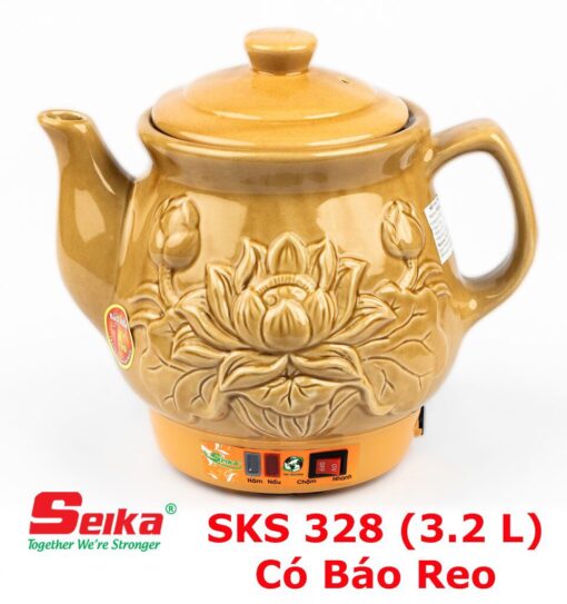 Siêu Sắc Thuốc Seika 3.2 L ( Có Báo Reo - Sứ Bát Tràng ) SKS328 - Hàng Chính Hãng