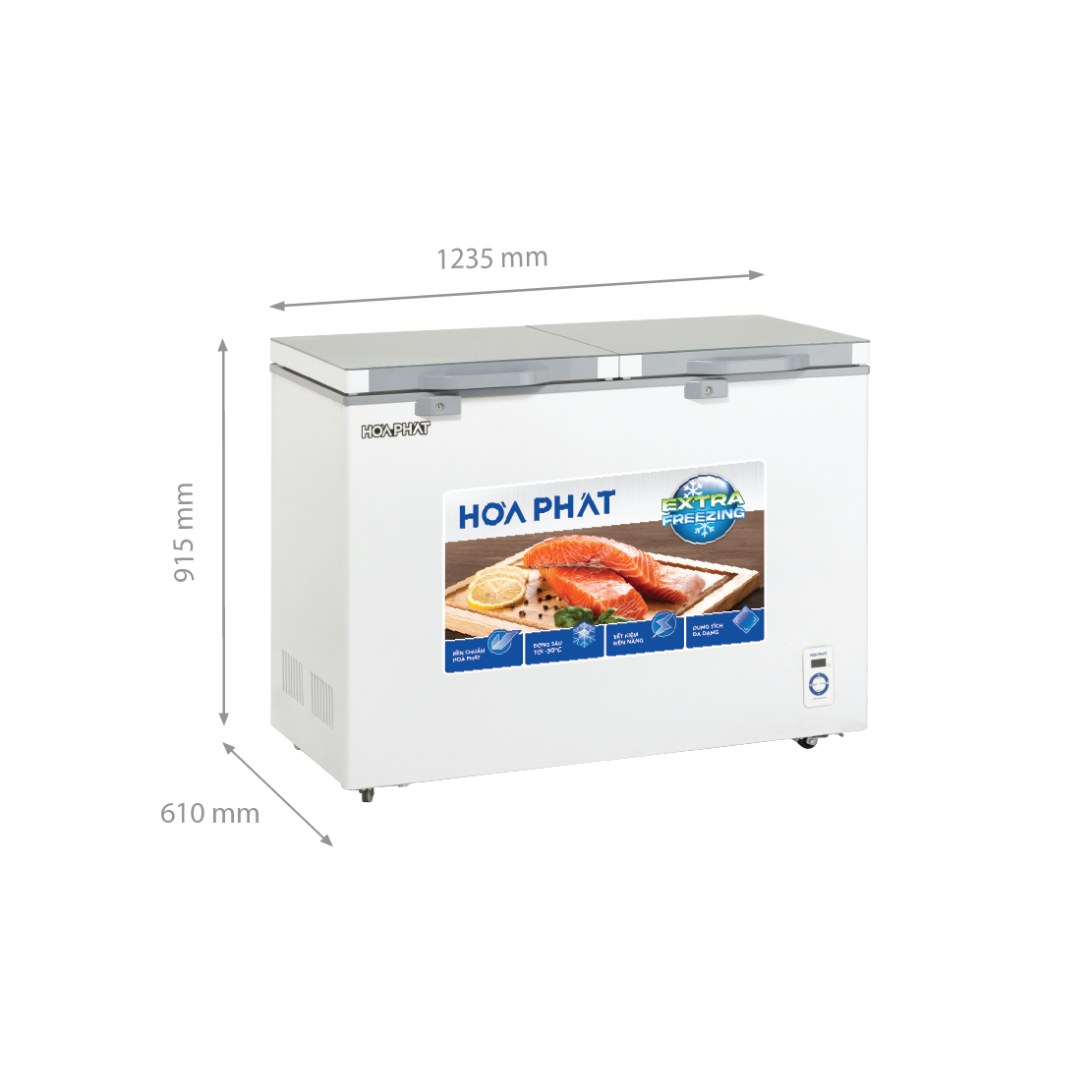 Tủ đông cánh kính Hòa Phát HPF BD6245.T1 245 lít - Hình ảnh 7