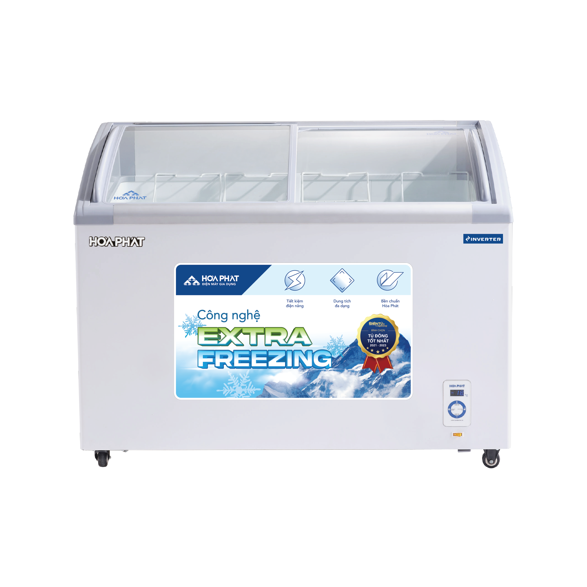 Tủ đông trưng bày Hòa Phát Inverter HSF AD8280.C1 280 lít