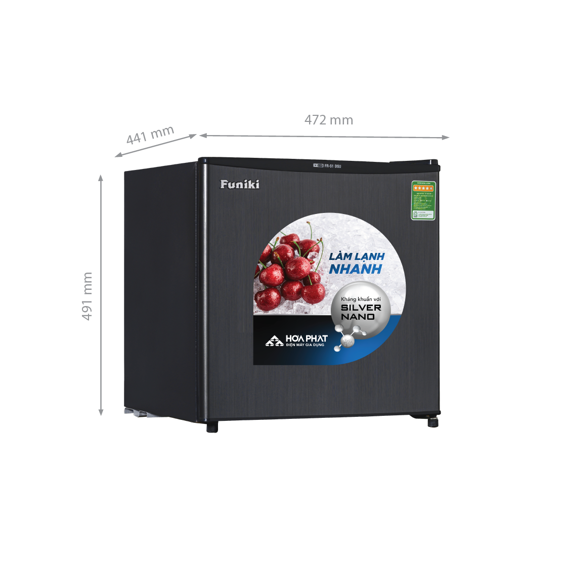 Tủ lạnh mini Funiki FR-51DSU New 46 lít - Hình ảnh 5